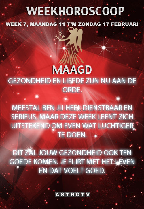 Weekhoroscoop maagd